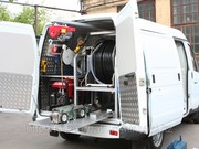 Прочистка канализации автомашин ой Крот